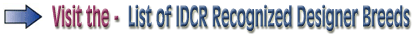 Click Here to visit the IDCR "List of Recognized Designer Breeds".